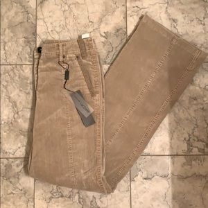 Wide leg velvet corduroy jean